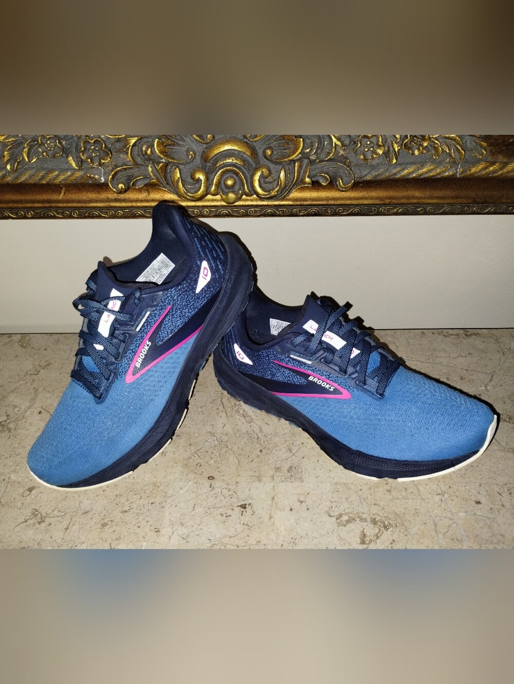 Brooks Launch 10 Women's Navy and Pink Running Shoes